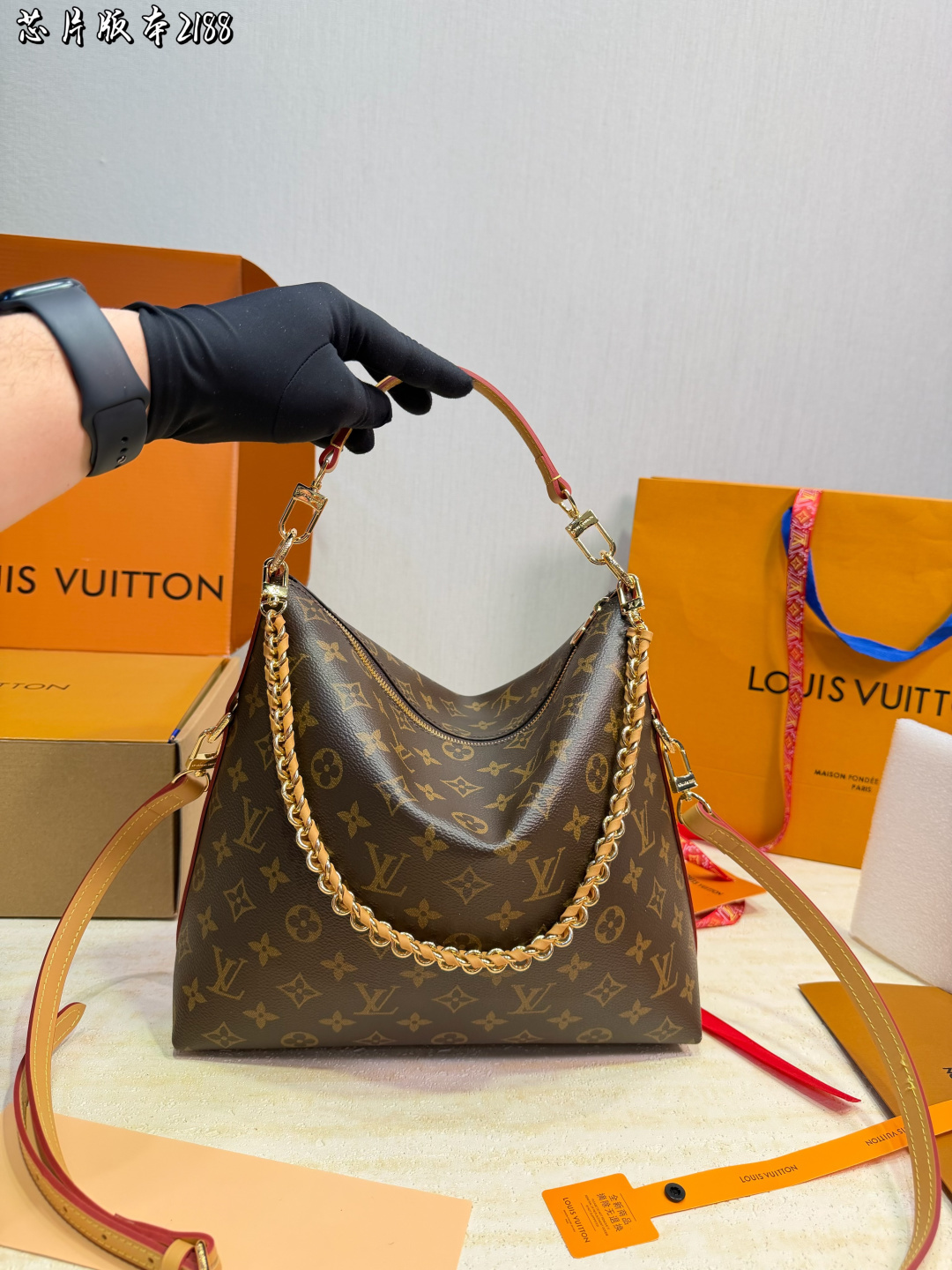 LV Monogram Handbag Monogram Canvas Detachable Strap 4